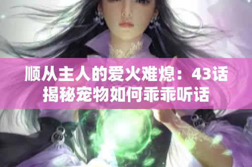 顺从主人的爱火难熄：43话揭秘宠物如何乖乖听话