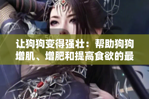 让狗狗变得强壮：帮助狗狗增肌、增肥和提高食欲的最佳方法