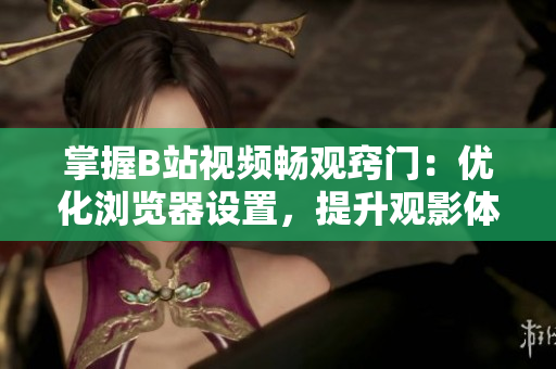 掌握B站视频畅观窍门：优化浏览器设置，提升观影体验