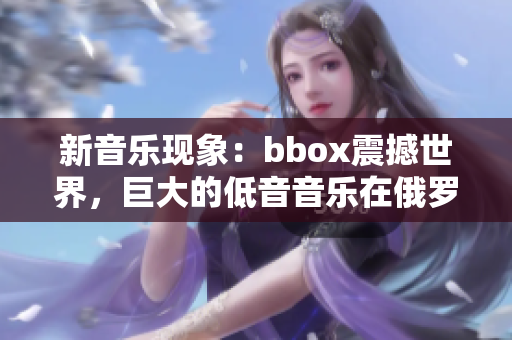 新音乐现象：bbox震撼世界，巨大的低音音乐在俄罗斯引起轰动
