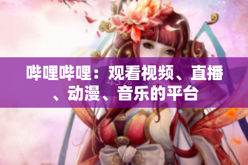 哔哩哔哩：观看视频、直播、动漫、音乐的平台