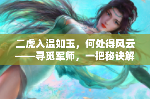 二虎入温如玉，何处得风云——寻觅军师，一把秘诀解锁未来势局