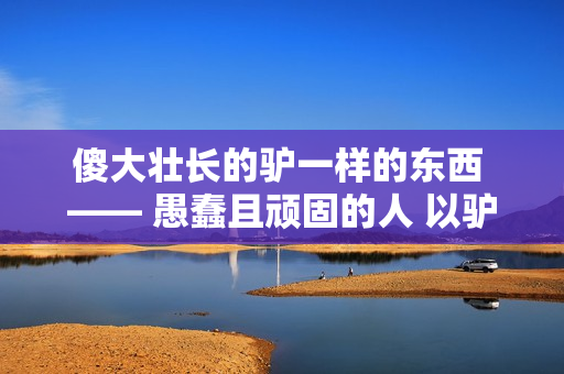 傻大壮长的驴一样的东西 —— 愚蠢且顽固的人 以驴喻人