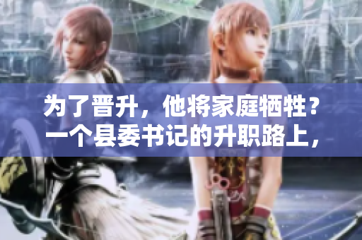 为了晋升，他将家庭牺牲？一个县委书记的升职路上，他选择了什么？