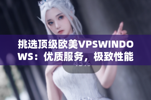 挑选顶级欧美VPSWINDOWS：优质服务，极致性能