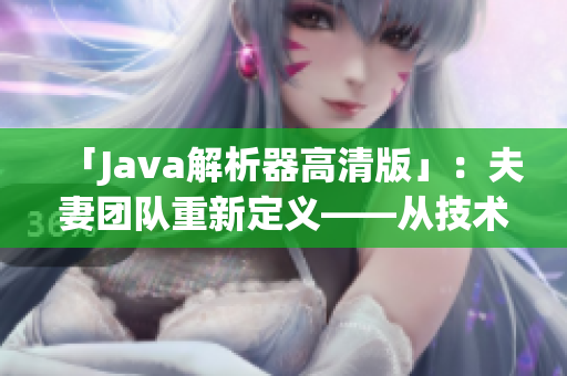 「Java解析器高清版」：夫妻团队重新定义——从技术到情感的完美结合