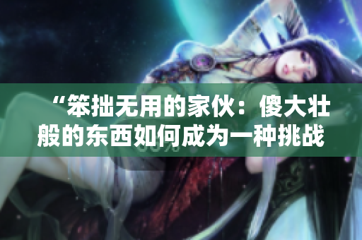 “笨拙无用的家伙：傻大壮般的东西如何成为一种挑战与启示？”