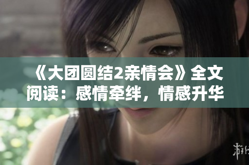《大团圆结2亲情会》全文阅读：感情牵绊，情感升华，家庭情谊的温暖之旅