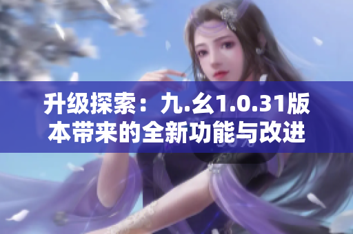 升级探索：九.幺1.0.31版本带来的全新功能与改进