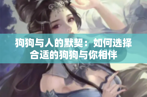 狗狗与人的默契：如何选择合适的狗狗与你相伴
