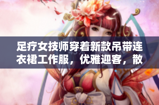 足疗女技师穿着新款吊带连衣裙工作服，优雅迎客，散发职业魅力