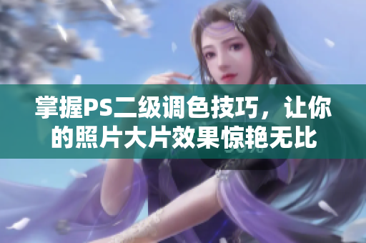 掌握PS二级调色技巧，让你的照片大片效果惊艳无比