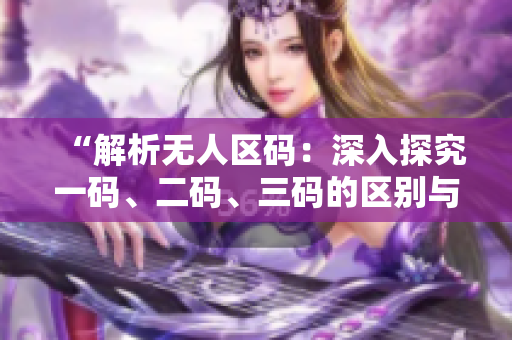 “解析无人区码：深入探究一码、二码、三码的区别与特点”