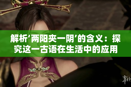 解析‘两阳夹一阴’的含义：探究这一古语在生活中的应用与象征