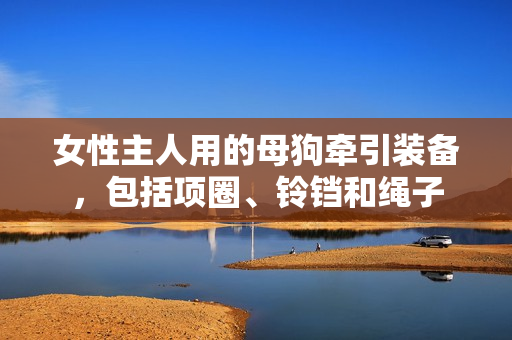 女性主人用的母狗牵引装备，包括项圈、铃铛和绳子