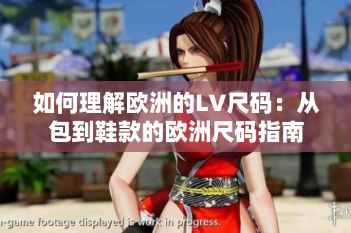 如何理解欧洲的LV尺码：从包到鞋款的欧洲尺码指南