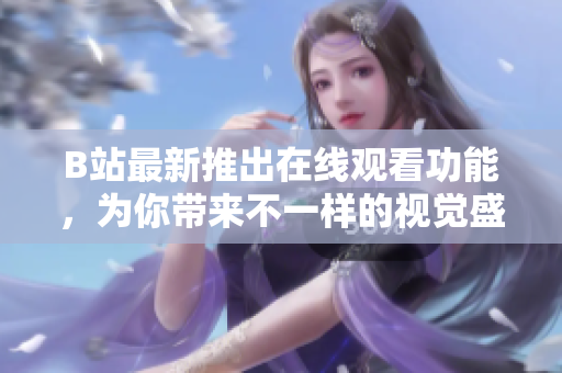 B站最新推出在线观看功能，为你带来不一样的视觉盛宴