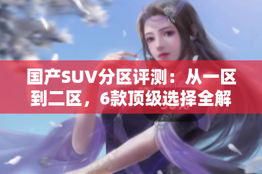 国产SUV分区评测：从一区到二区，6款顶级选择全解析