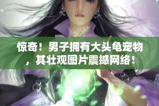 惊奇！男子拥有大头龟宠物，其壮观图片震撼网络！