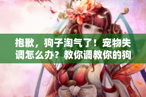 抱歉，狗子淘气了！宠物失调怎么办？教你调教你的狗狗
