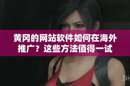 黄冈的网站软件如何在海外推广？这些方法值得一试