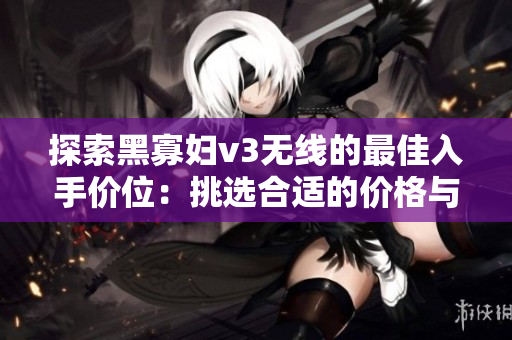 探索黑寡妇v3无线的最佳入手价位：挑选合适的价格与性能平衡