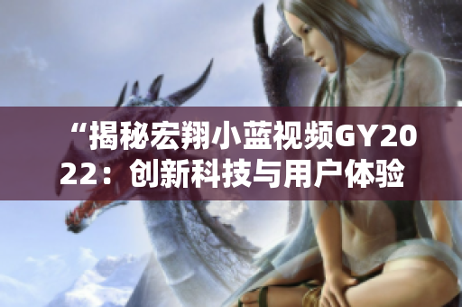 “揭秘宏翔小蓝视频GY2022：创新科技与用户体验的完美融合！”