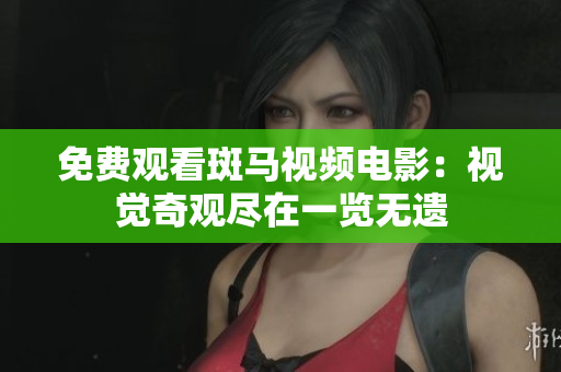 免费观看斑马视频电影：视觉奇观尽在一览无遗
