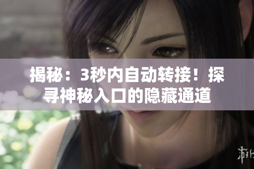 揭秘：3秒内自动转接！探寻神秘入口的隐藏通道