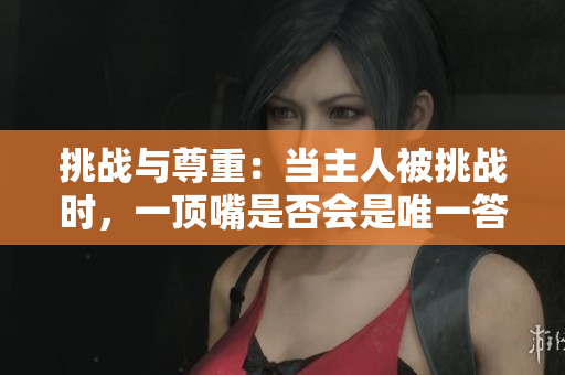 挑战与尊重：当主人被挑战时，一顶嘴是否会是唯一答案？