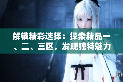 解锁精彩选择：探索精品一、二、三区，发现独特魅力