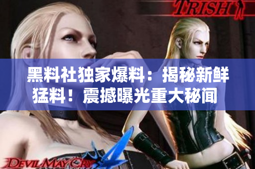 黑料社独家爆料：揭秘新鲜猛料！震撼曝光重大秘闻 惊人内幕一览无余