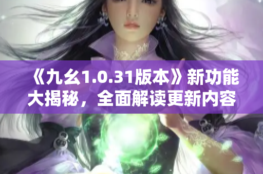 《九幺1.0.31版本》新功能大揭秘，全面解读更新内容