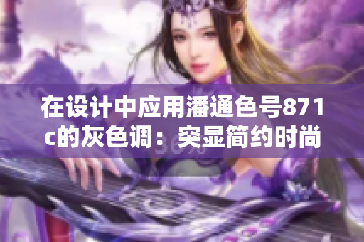 在设计中应用潘通色号871c的灰色调：突显简约时尚，打造高品质氛围