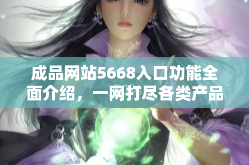 成品网站5668入口功能全面介绍，一网打尽各类产品信息