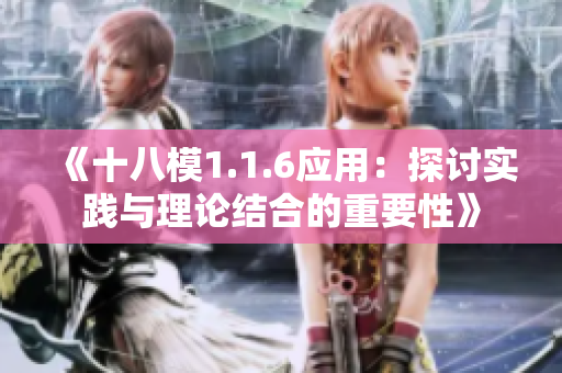 《十八模1.1.6应用：探讨实践与理论结合的重要性》