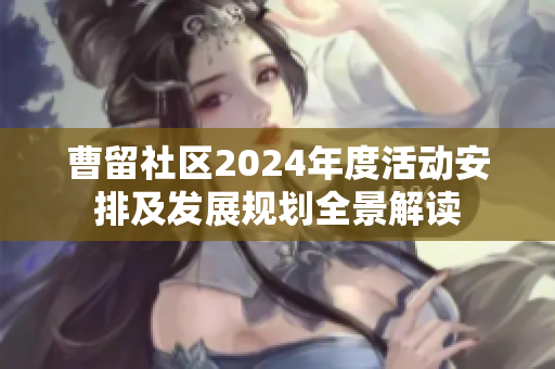 曹留社区2024年度活动安排及发展规划全景解读