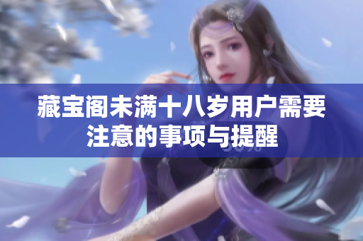 藏宝阁未满十八岁用户需要注意的事项与提醒