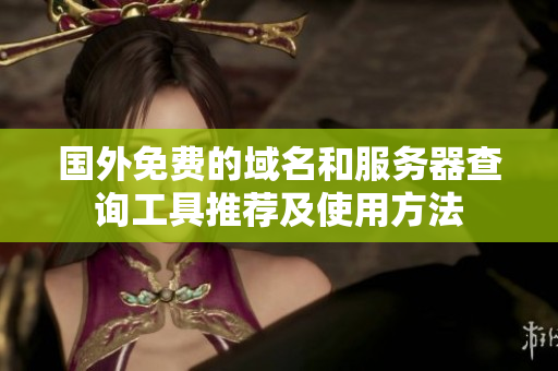 国外免费的域名和服务器查询工具推荐及使用方法