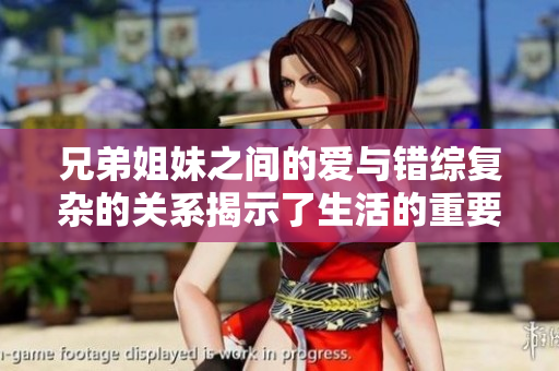 兄弟姐妹之间的爱与错综复杂的关系揭示了生活的重要课题