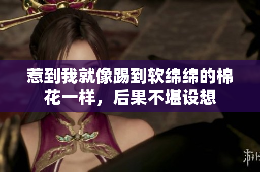 惹到我就像踢到软绵绵的棉花一样，后果不堪设想