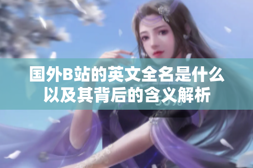 国外B站的英文全名是什么以及其背后的含义解析