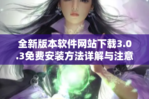 全新版本软件网站下载3.0.3免费安装方法详解与注意事项