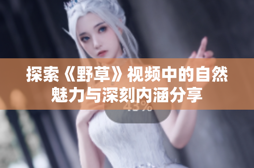 探索《野草》视频中的自然魅力与深刻内涵分享