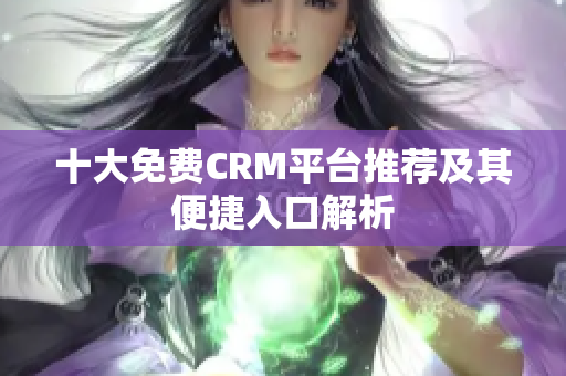 十大免费CRM平台推荐及其便捷入口解析