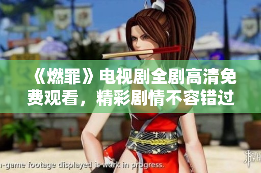 《燃罪》电视剧全剧高清免费观看，精彩剧情不容错过！