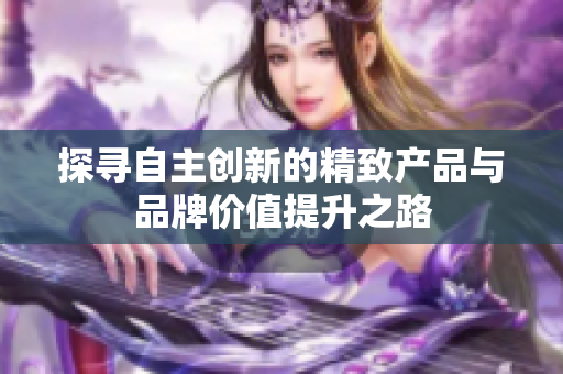探寻自主创新的精致产品与品牌价值提升之路