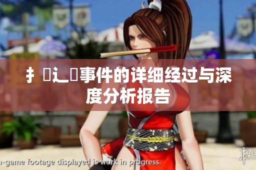 扌喿辶畐事件的详细经过与深度分析报告