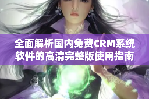 全面解析国内免费CRM系统软件的高清完整版使用指南