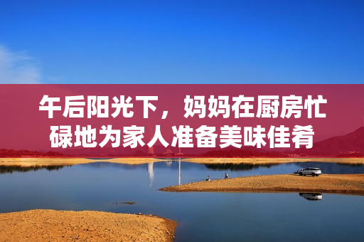 午后阳光下，妈妈在厨房忙碌地为家人准备美味佳肴